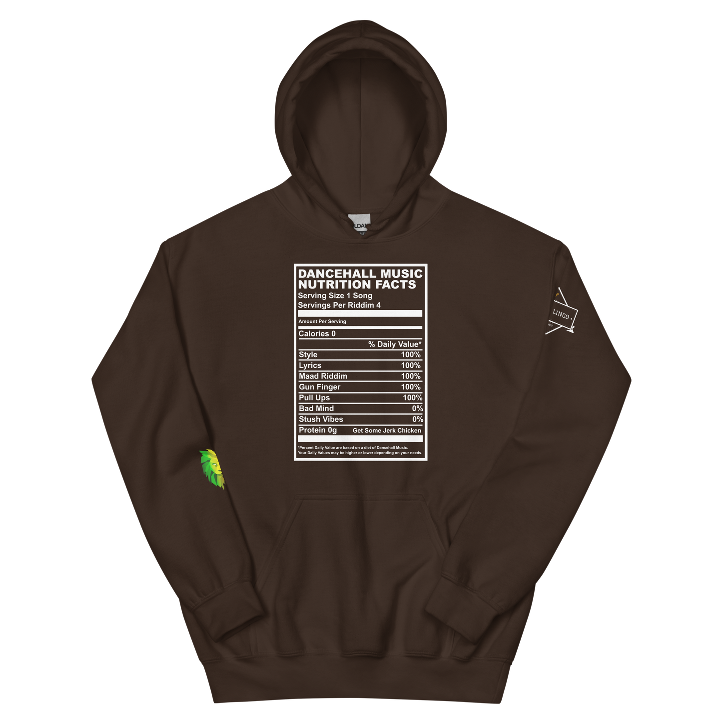 Dancehall Music Nutrition Facts Unisex Hoodie
