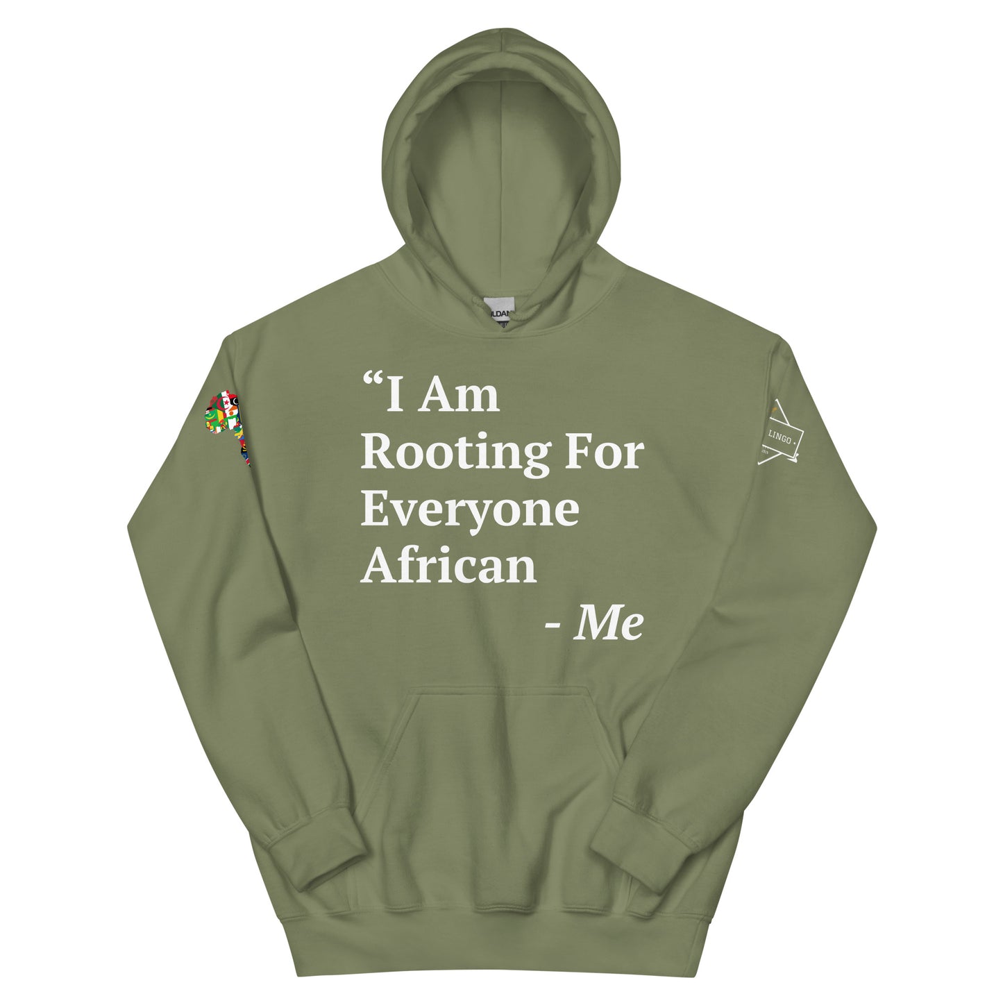 I Am Rooting: African Unisex Hoodie