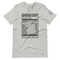 Dancehall Music Nutrition Facts Unisex t-shirt