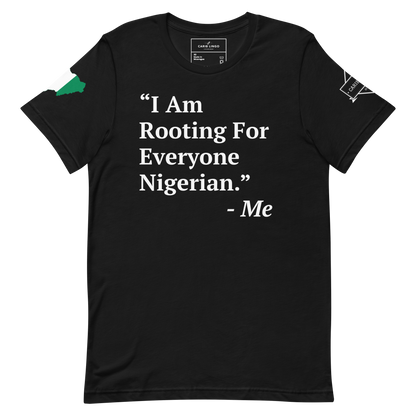 I Am Rooting: Nigeria Unisex t-shirt