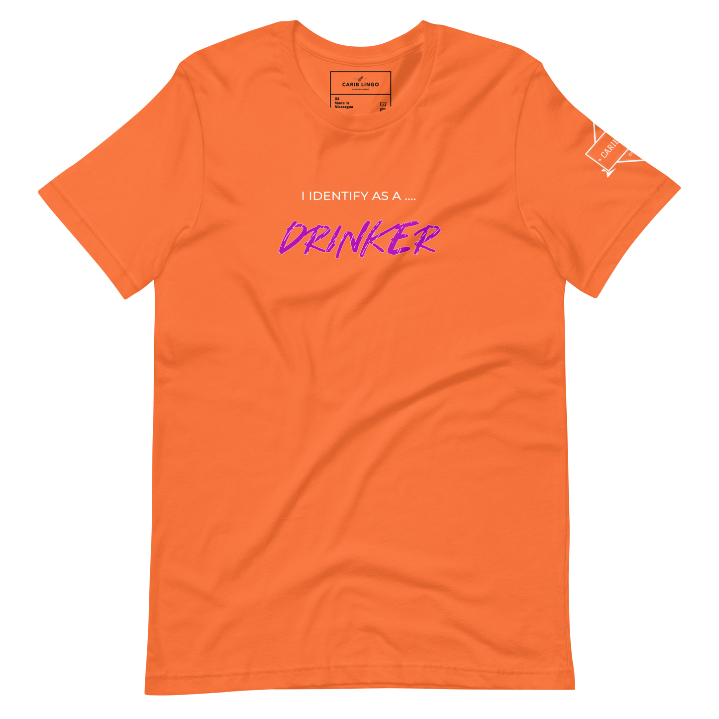 I Identify: Drinker Unisex t-shirt