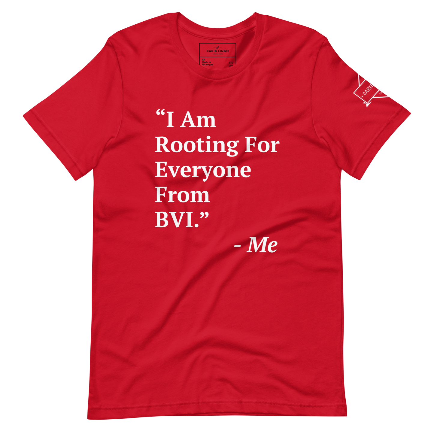 I Am Rooting: BVI Unisex t-shirt