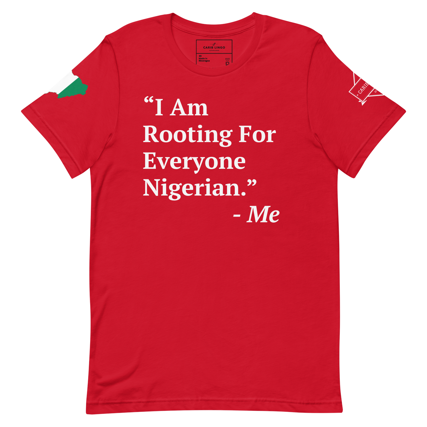 I Am Rooting: Nigeria Unisex t-shirt