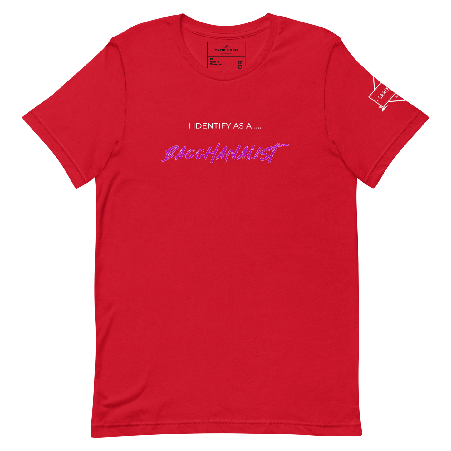 I Identify: Bacchanalist Unisex t-shirt