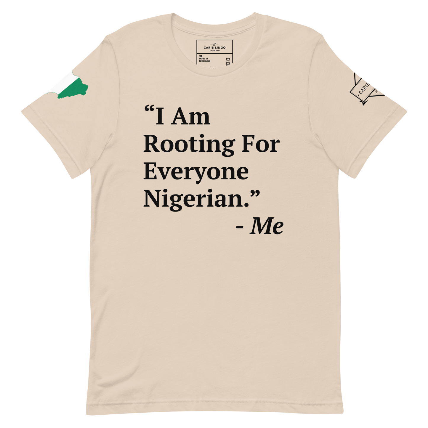 I Am Rooting: Nigeria Unisex t-shirt