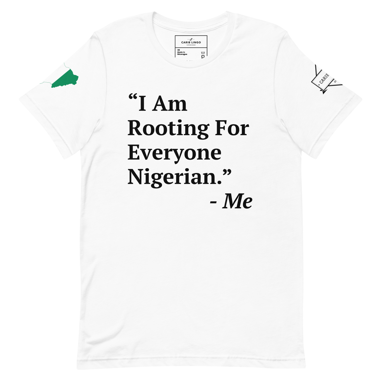 I Am Rooting: Nigeria Unisex t-shirt