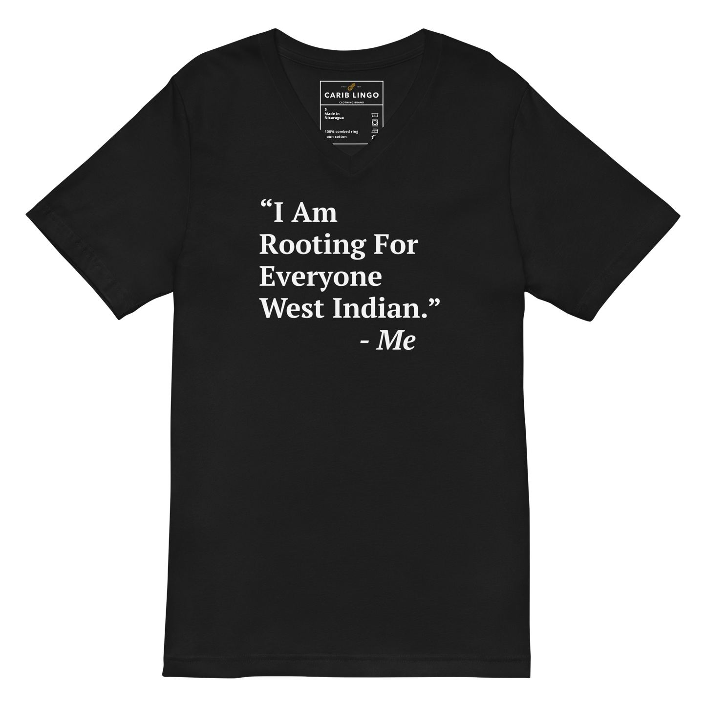 I Am Rooting: West Indian V-Neck T-Shirt