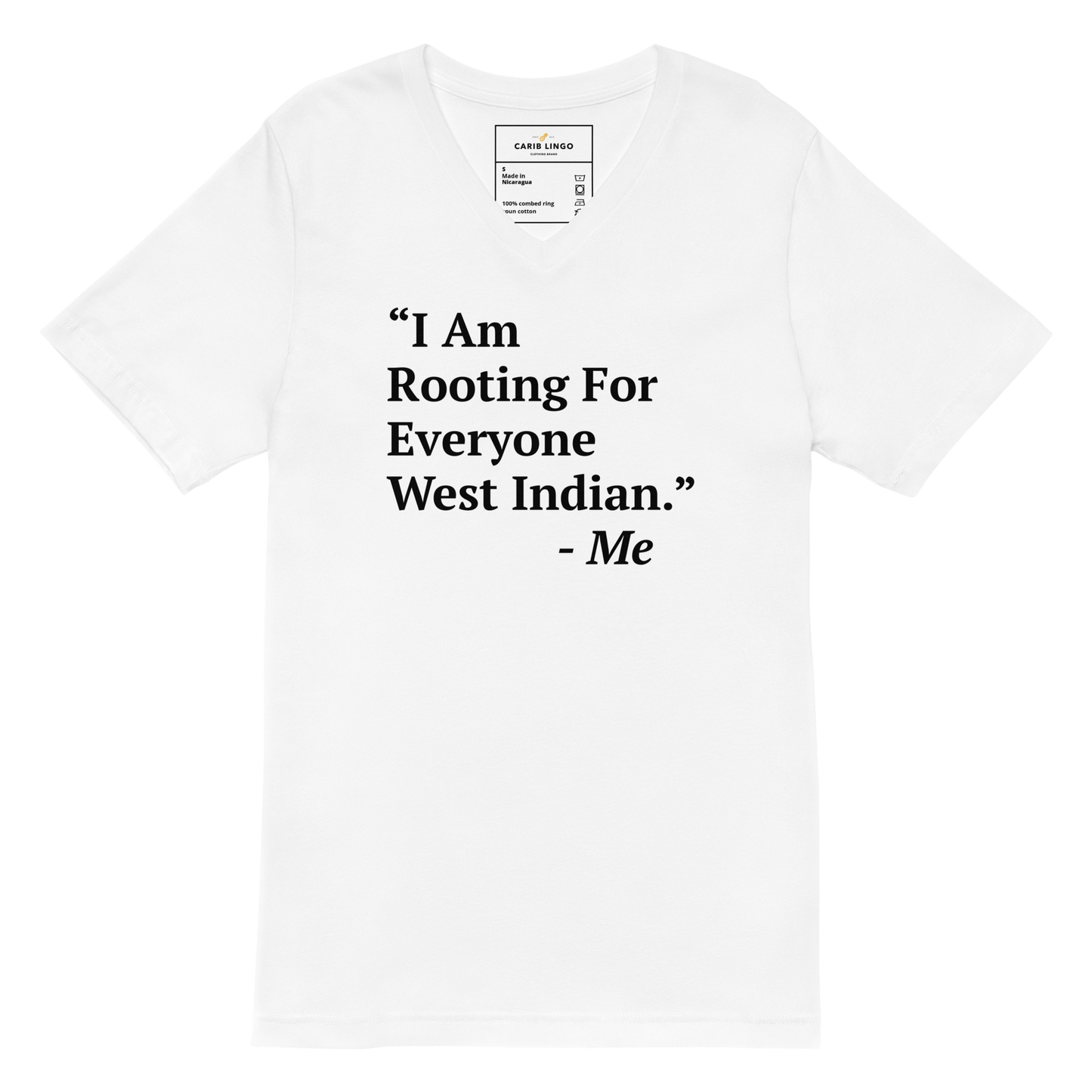 I Am Rooting: West Indian V-Neck T-Shirt