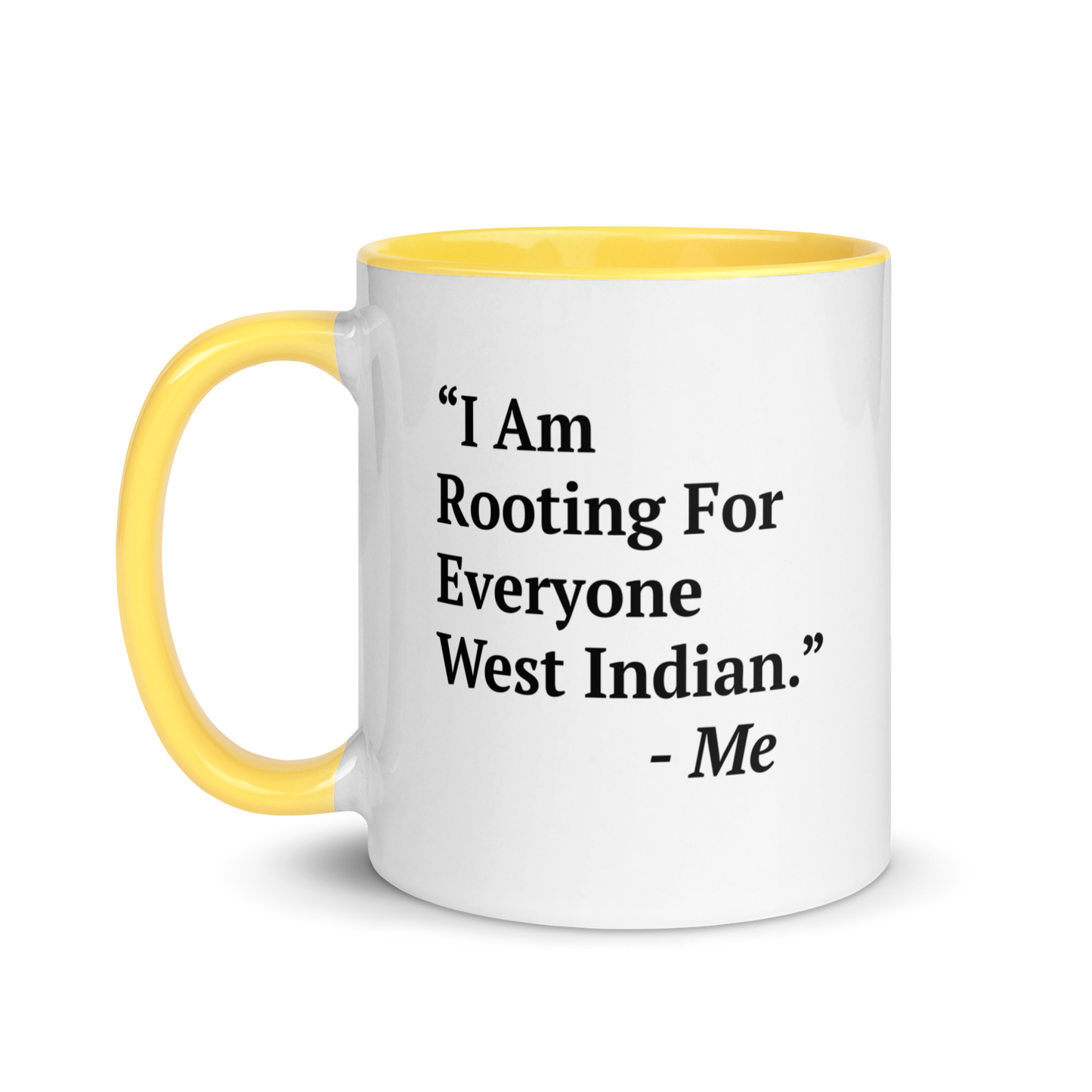 I Am Rooting: West Indies Mug with Color Inside