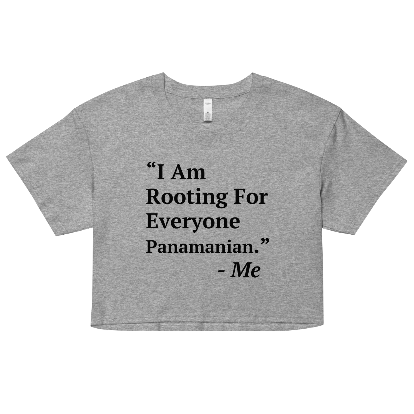 I Am Rooting: Panama Women’s crop top
