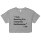 I Am Rooting: Suriname Women’s crop top