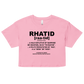 Rhatid Women’s crop top