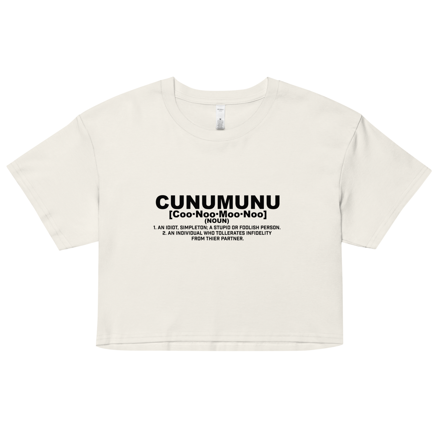 Cunumunu Women’s crop top