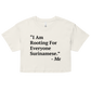 I Am Rooting: Suriname Women’s crop top
