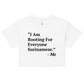 I Am Rooting: Suriname Women’s crop top