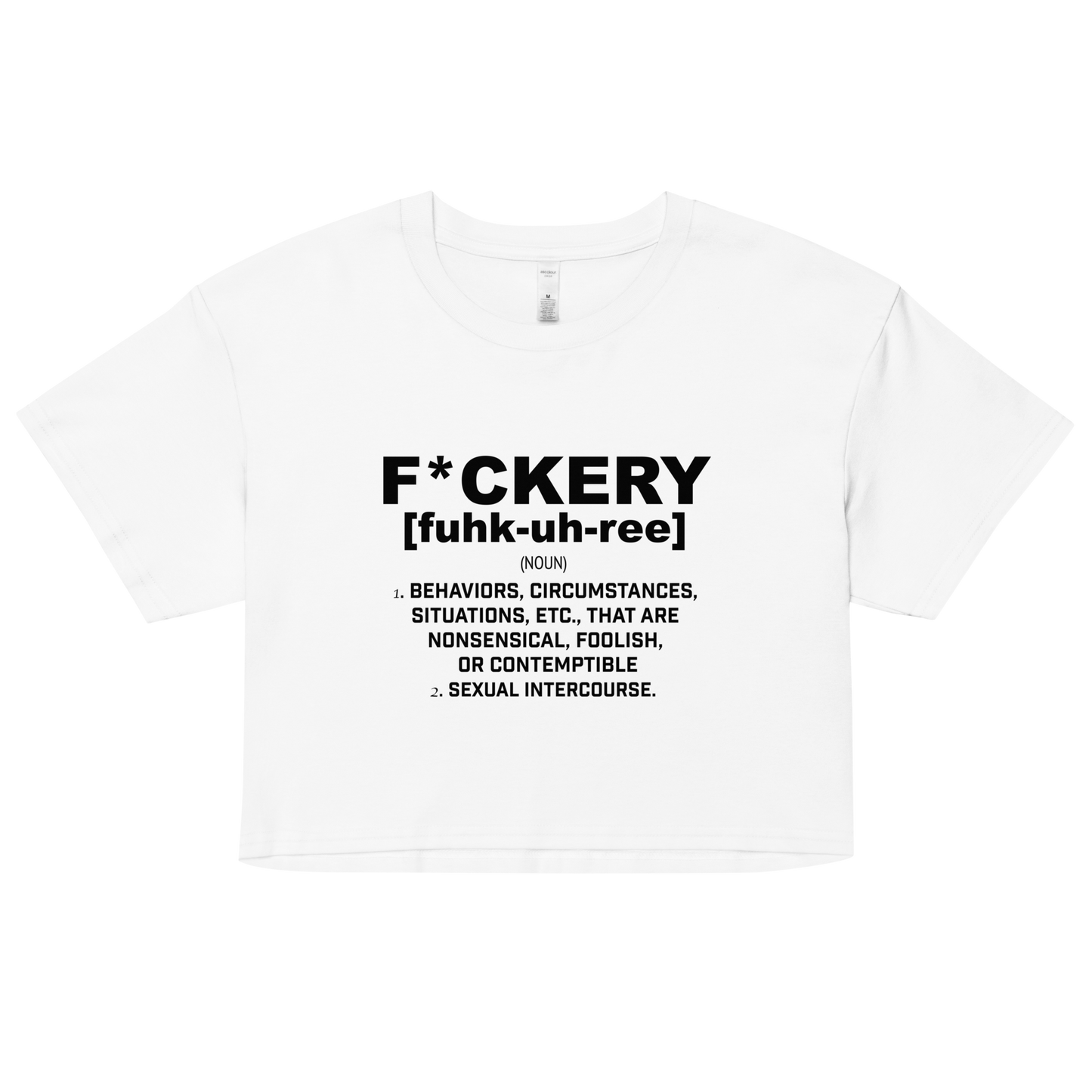 F*ckery Women’s crop top