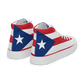 Puerto Rico Women’s high top canvas shoes