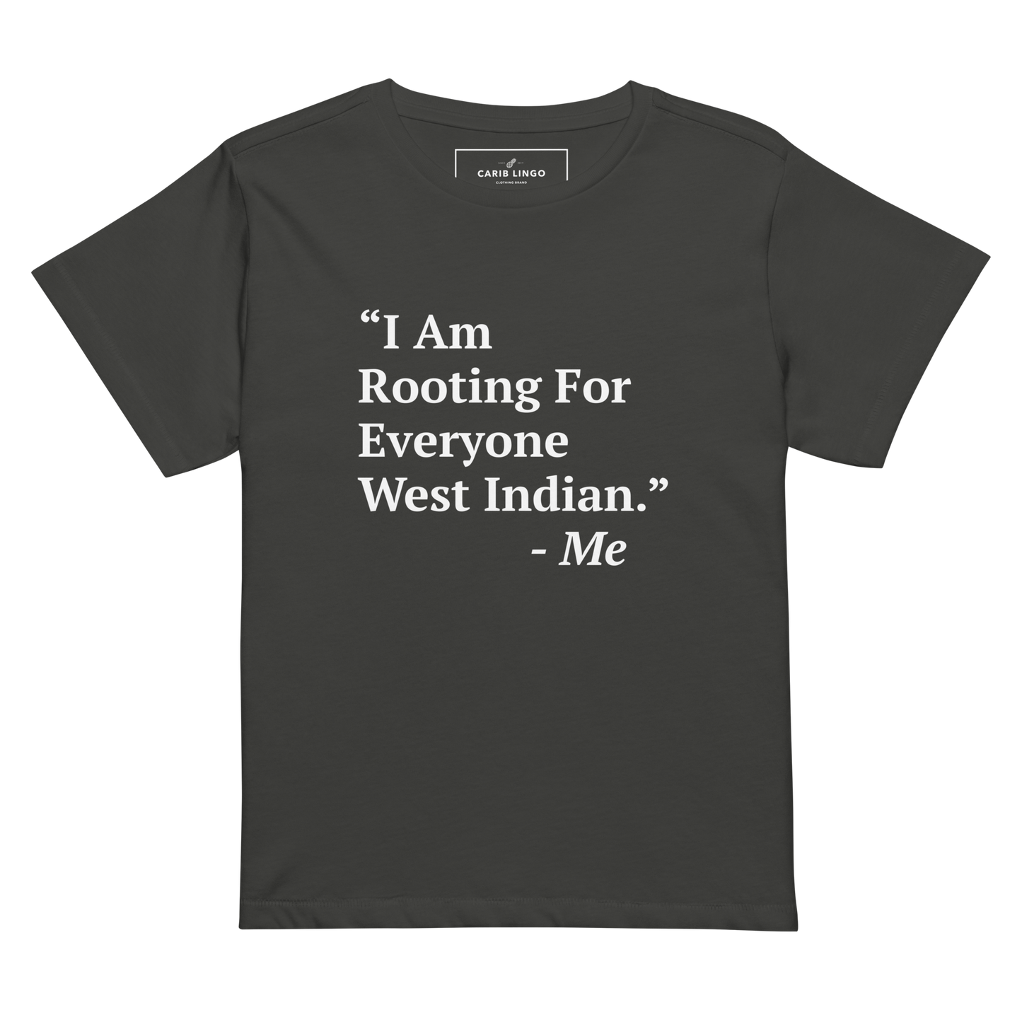 I Am Rooting: West Indian Women’s high-waisted t-shirt
