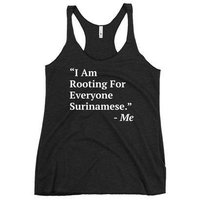 I Am Rooting: Suriname Women's Racerback Tank