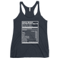Soca Music Nutrition Facts Women's Racerback Tank