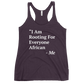I Am Rooting: African Women's Racerback Tank