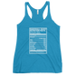 Dancehall Music Nutrition Facts Women's Racerback Tank