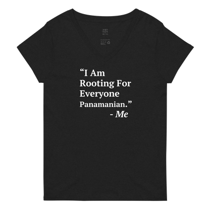 I Am Rooting: Panama Women’s v-neck t-shirt