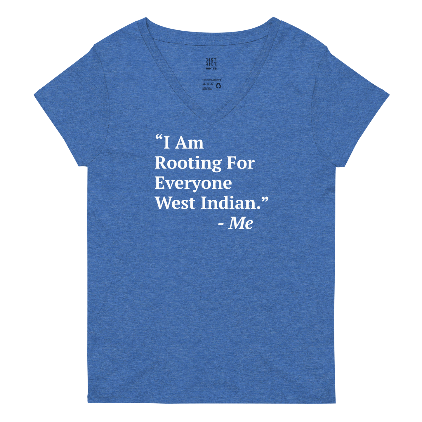 I Am Rooting: West Indian Women’s v-neck t-shirt