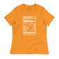 Soca Music Nutrition Facts Women's Relaxed T-Shirt