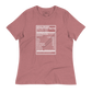 Soca Music Nutrition Facts Women's Relaxed T-Shirt