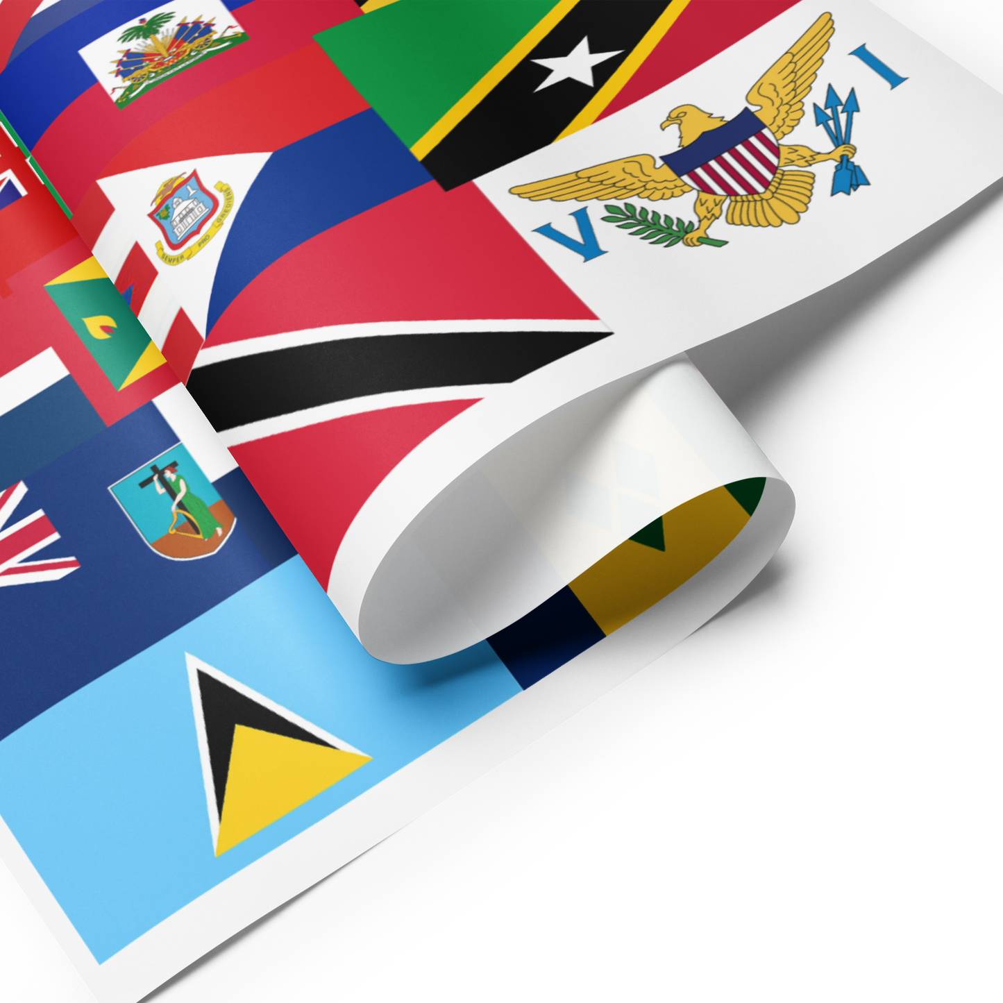 West Indian Flag Wrapping paper sheets