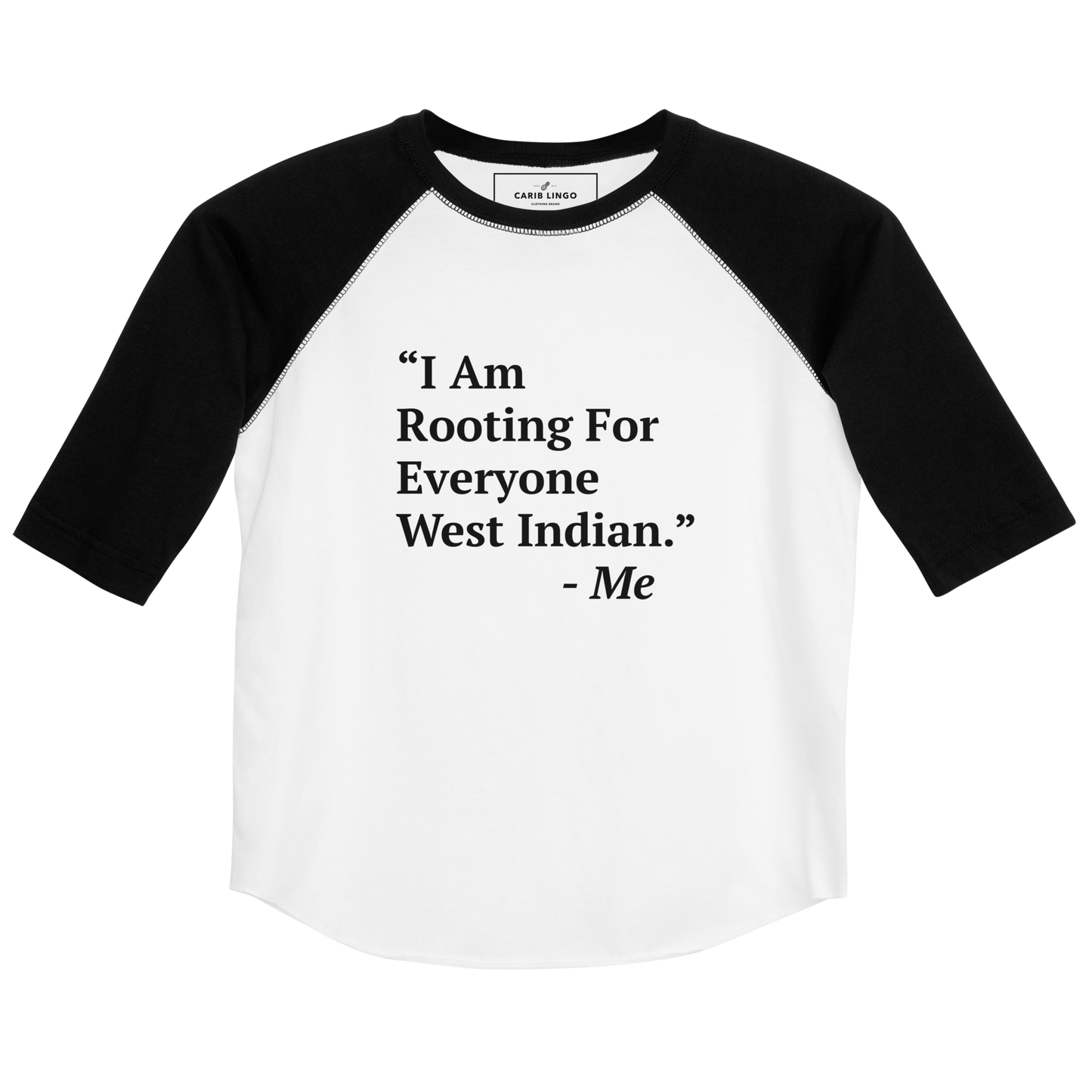 I Am Rooting: West Indian Youth baseball shirt