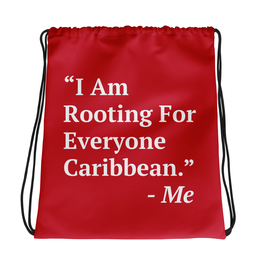 I Am Rooting: Caribbean Drawstring Bag