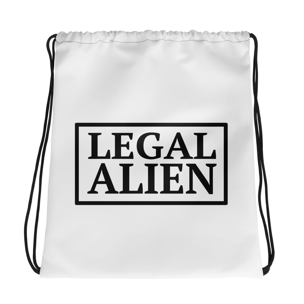 Legal Alien Drawstring Bag