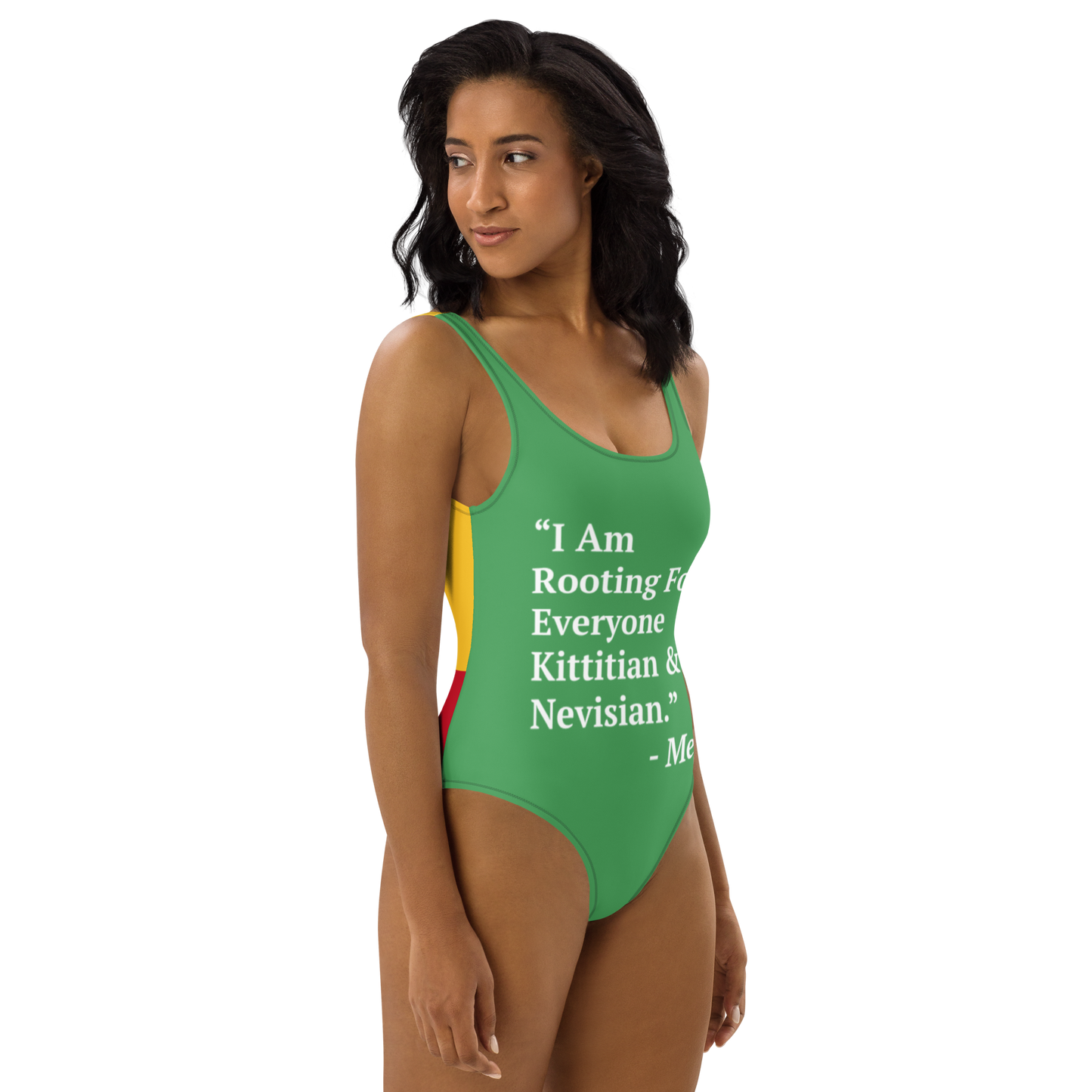I Am Rooting: St. Kitts & Nevis One-Piece Swimsuit