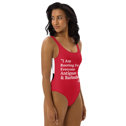 I Am Rooting: Antigua & Barbuda One-Piece Swimsuit
