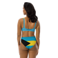 I Am Rooting: Bahamas Recycled high-waisted bikini