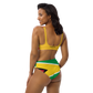 I Am Rooting: Guyana Recycled high-waisted bikini