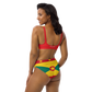 I Am Rooting: Grenada Recycled high-waisted bikini