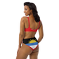 I Am Rooting: Antigua & Barbuda Recycled high-waisted bikini