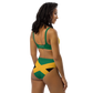 I Am Rooting: Jamaica Recycled high-waisted bikini