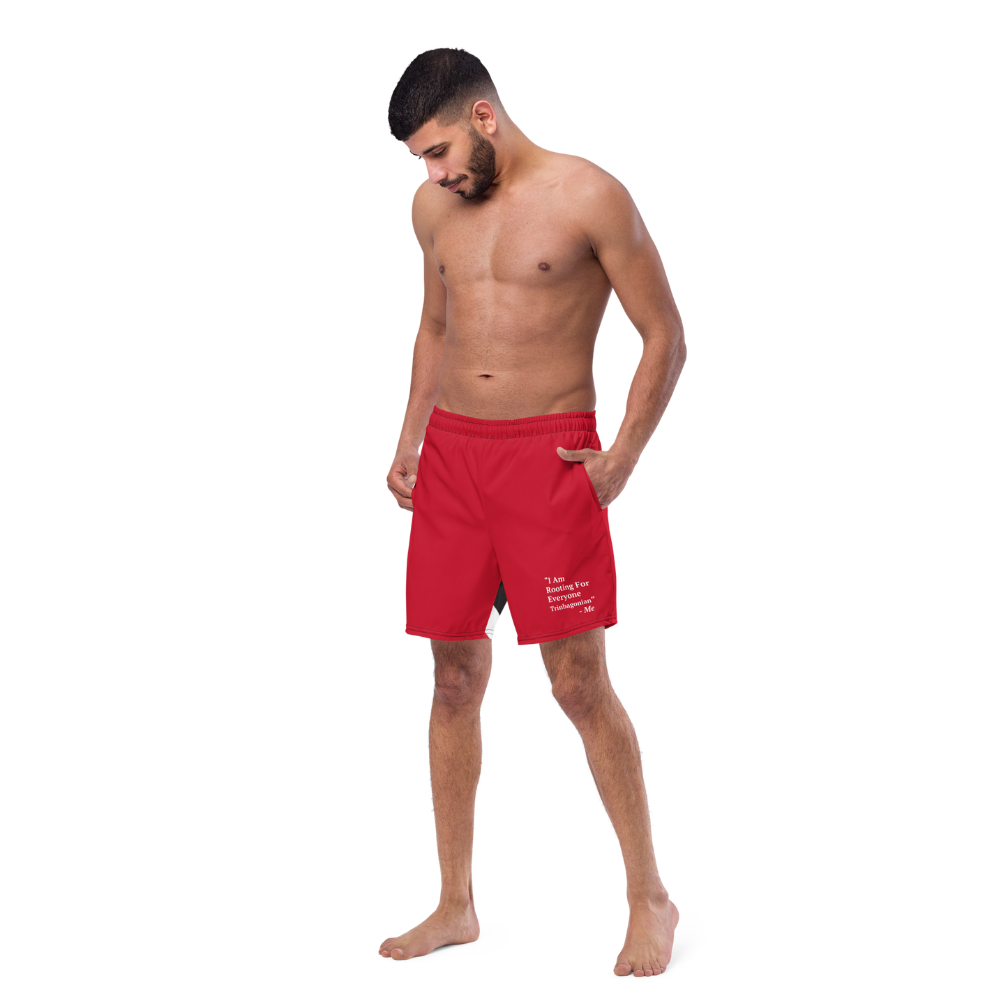 I Am Rooting: Trinbago Men's swim trunks