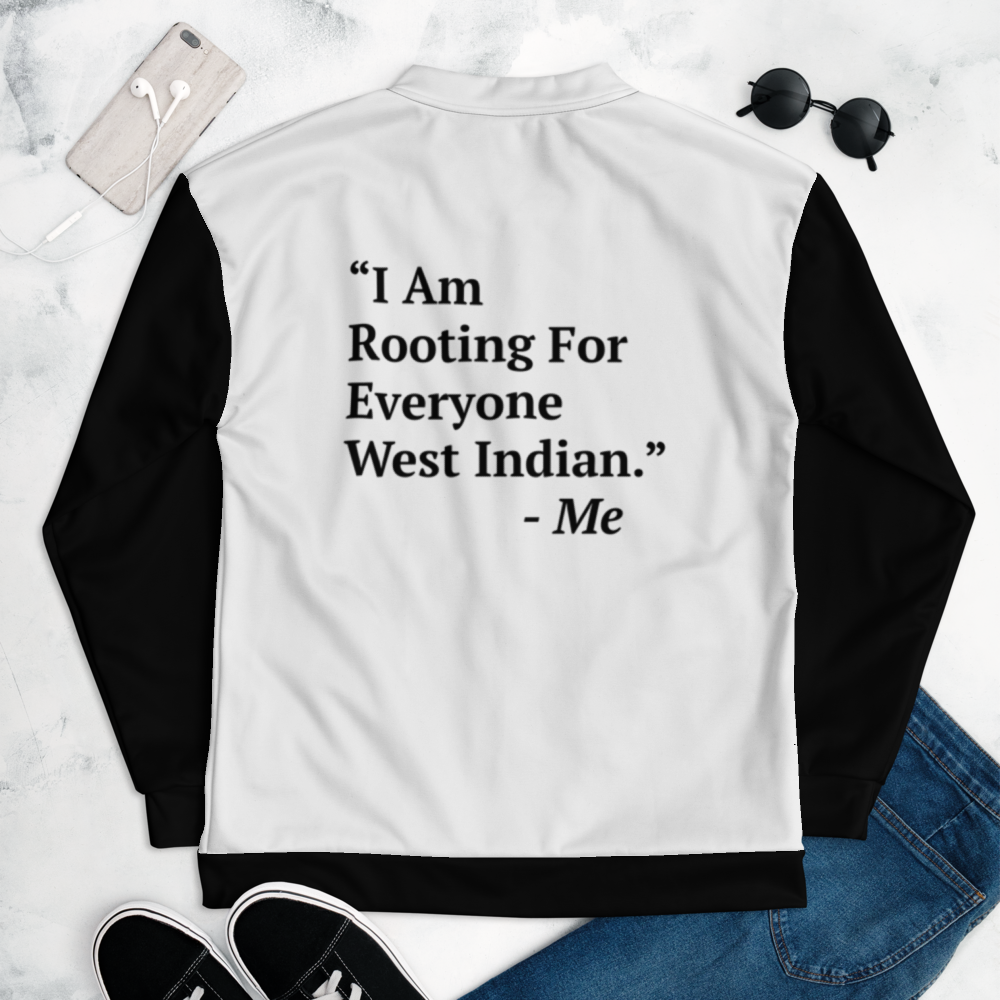 I Am Rooting: West Indian Unisex Bomber Jacket