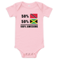 Trinbago Jamaica Custom Baby short sleeve one piece