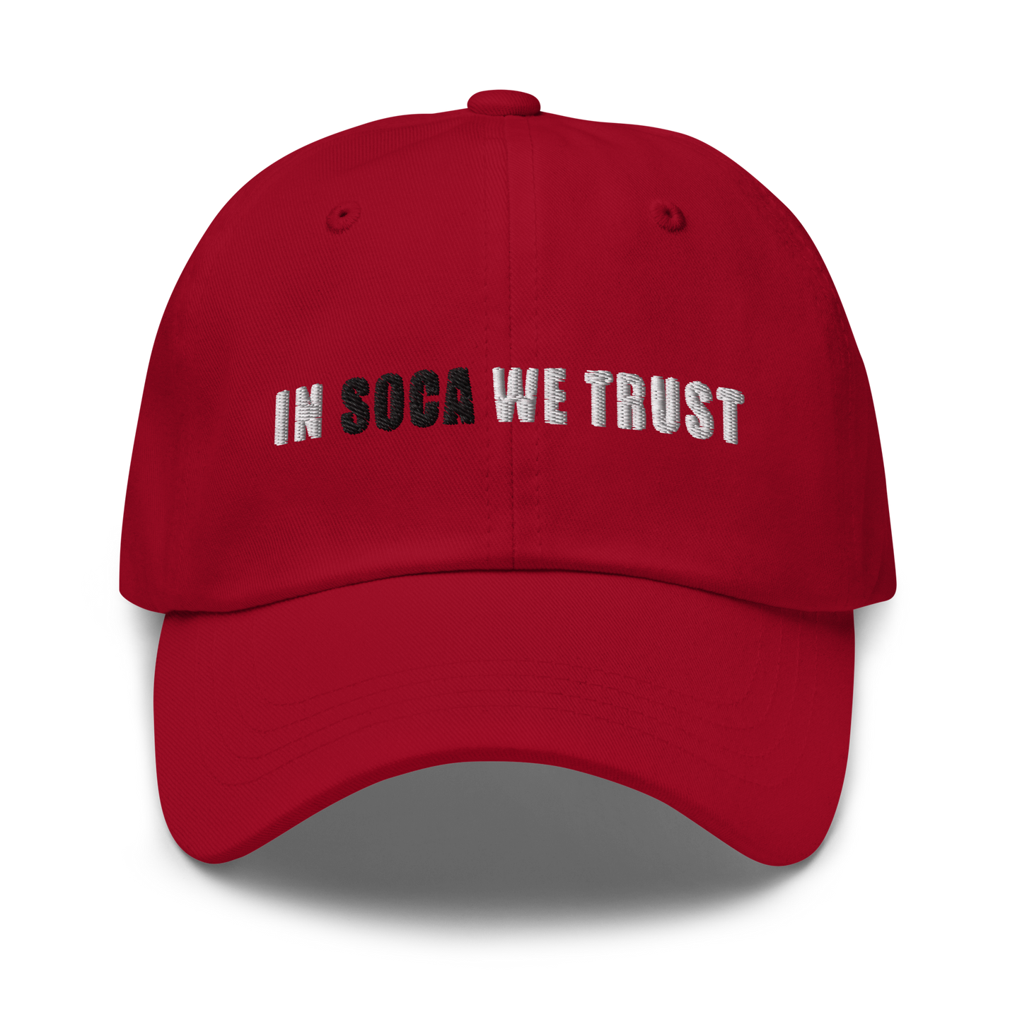 In Soca We Trust Dad hat