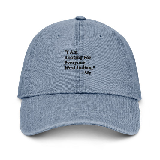 I Am Rooting: West Indian Denim Hat