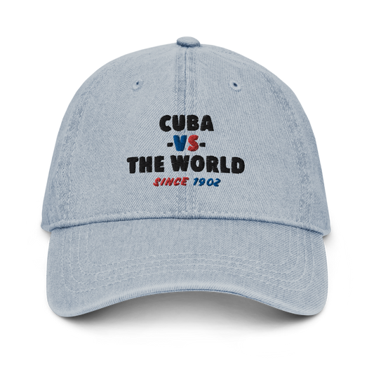 Cuba -vs- The World Denim Hat