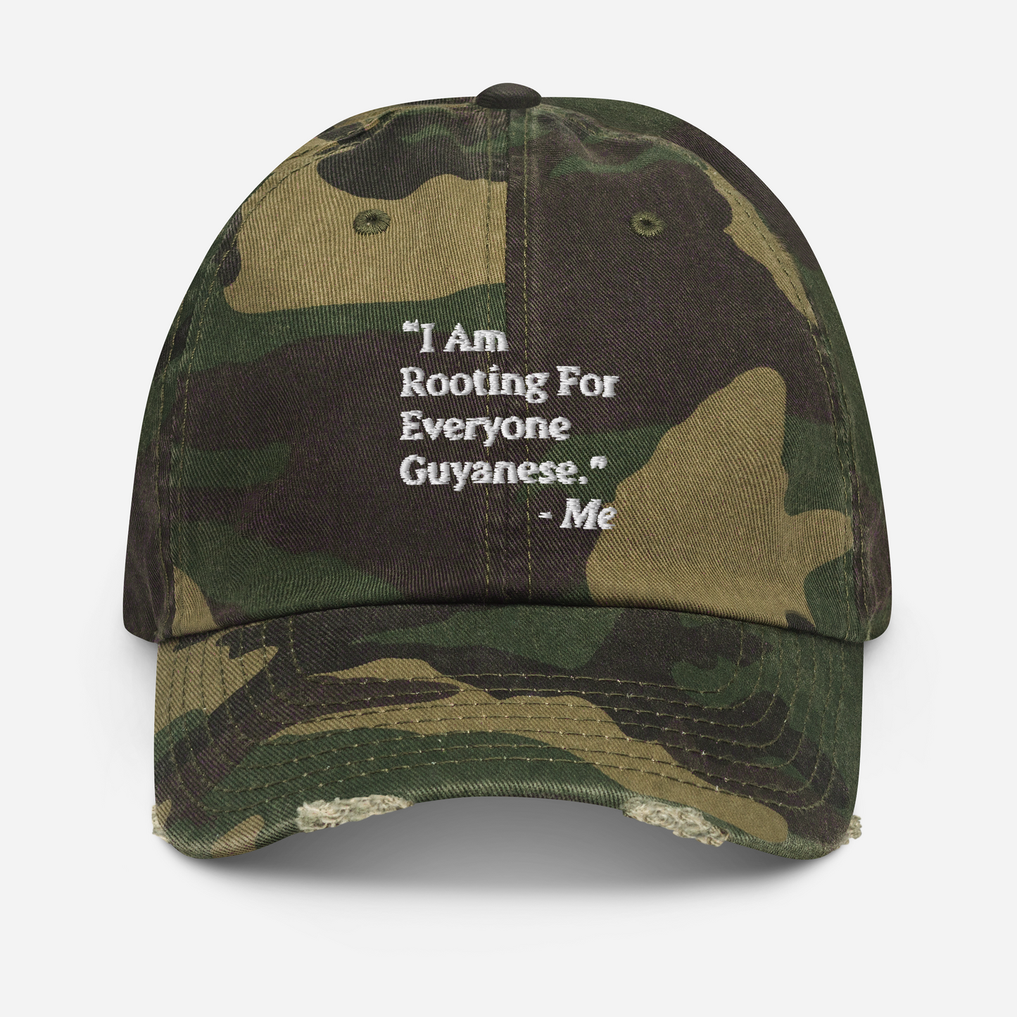 I Am Rooting: Guyana Distressed Dad Hat