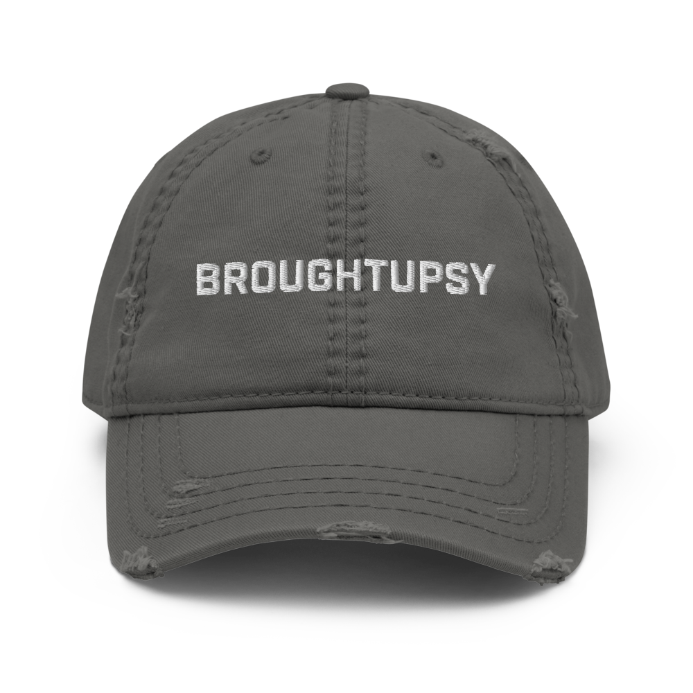 Broughtupsy Distressed Dad Hat