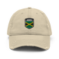 Jamaica Flag Distressed Dad Hat